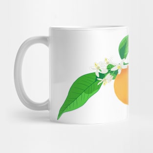 Orange Blossoms & Fruit Pattern Mug